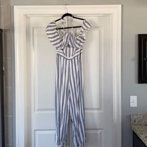 Striped jumpsuit